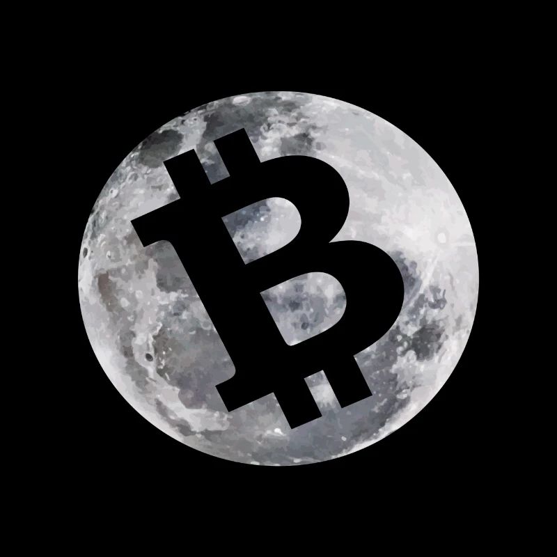 Bitcoin to the moon / Kryptowährung / Geschenkidee