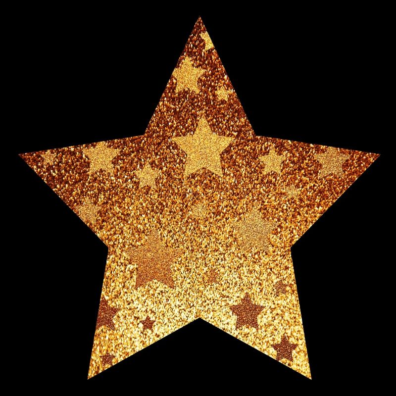 Stern mit Sternchen - Gold Geschenk Geschenkidee