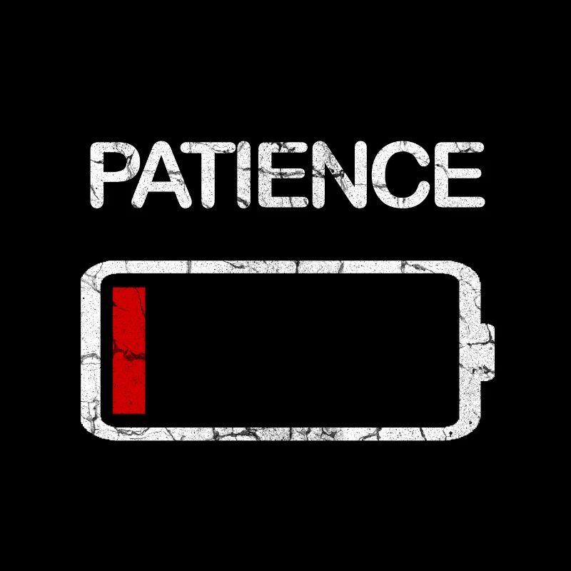 Batterie vide Patience brossé