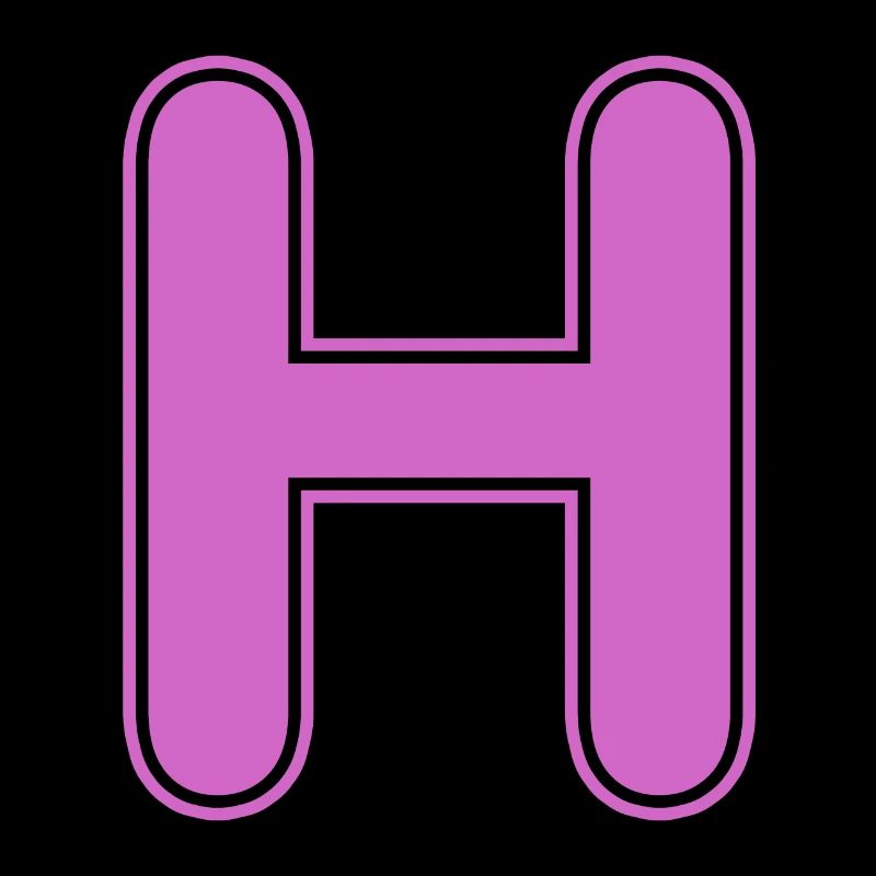 H Letter Alphabet Name Spelling Gift