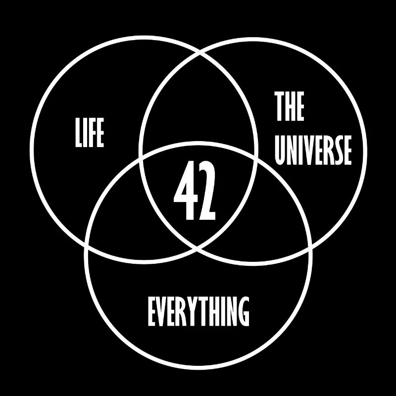 42 - La réponse ultime! Cool, idée drôle