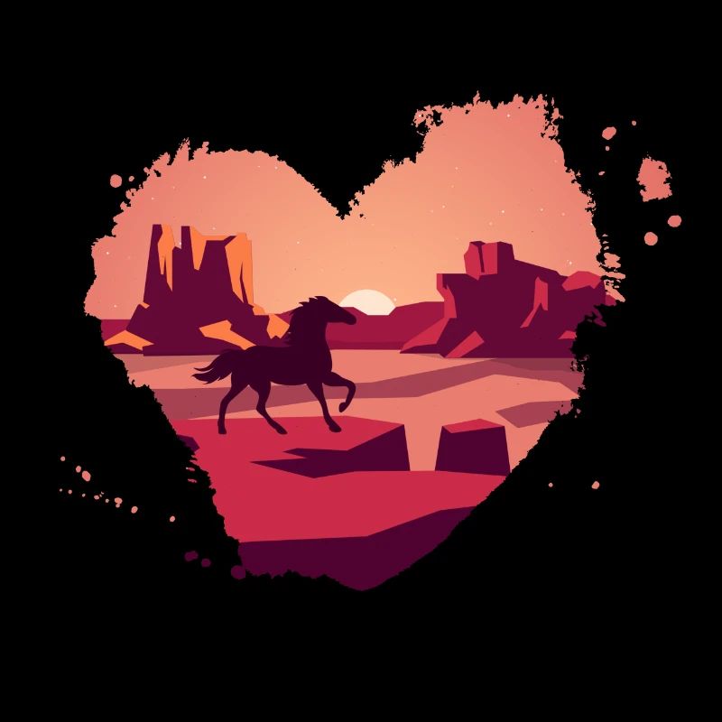 Cheval dans les montagnes Rocheuses