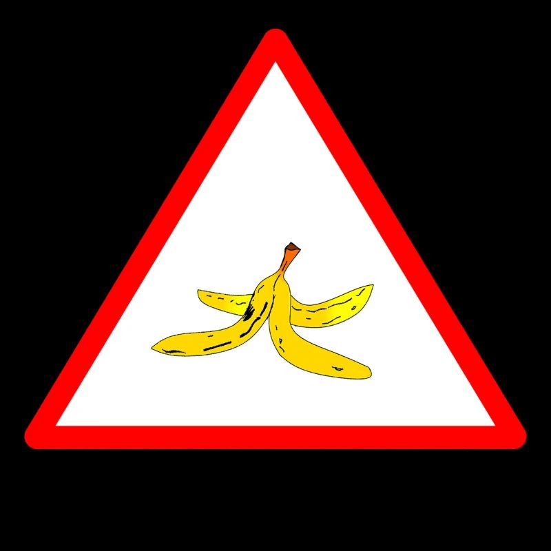 Attention banana peel