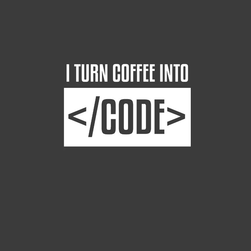 I turn coffee into code WHITE Computer T-Shirt