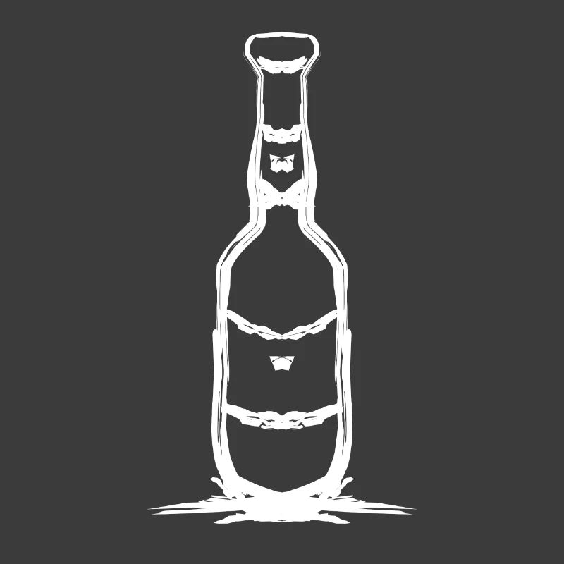 Simple bottle design in white