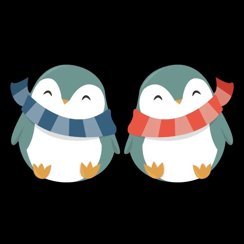 Glückliche Pinguine