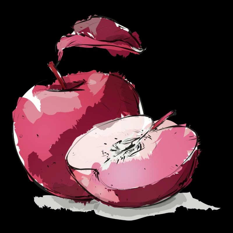 Apple red beautiful apple red