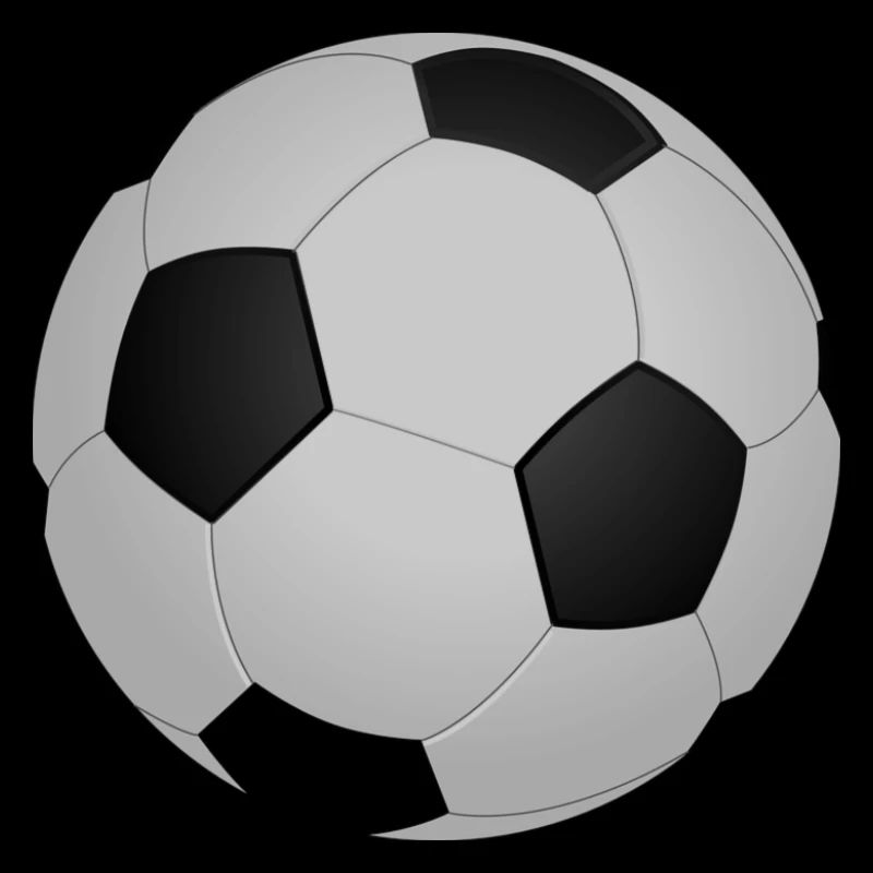 Black and white football pattern