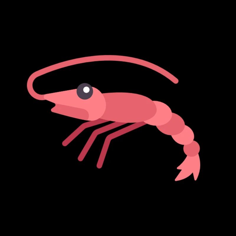 pink red shrimp