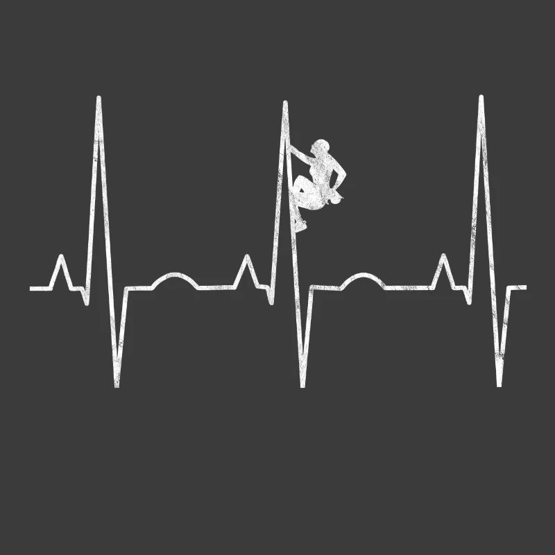 Climbing Heartbeat ECG - Climber Design