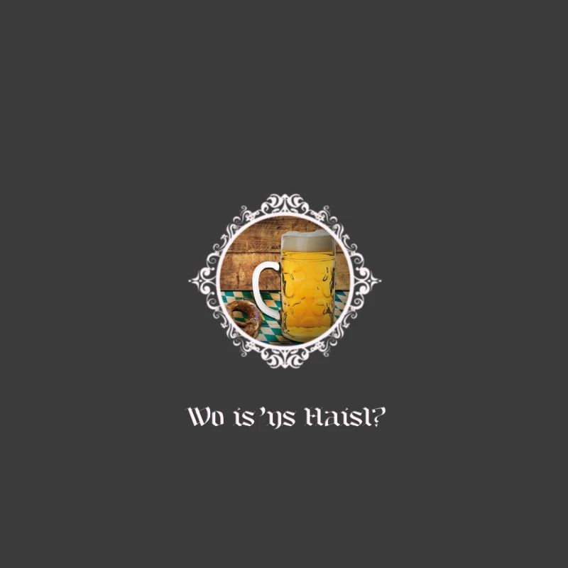 Häuserfrage mit Bierglas