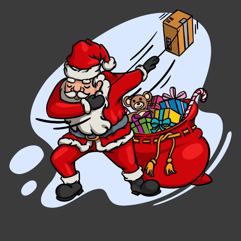 Doux Dab Dabbing Père Noël Noël
