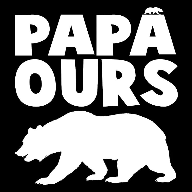 Tête de papaours sauvage en silhouette