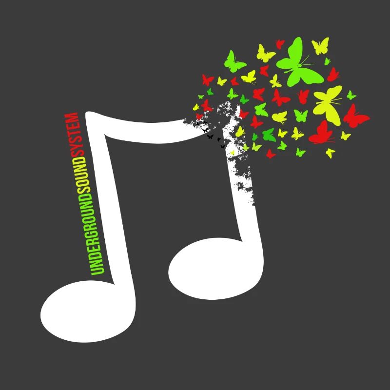 Colored butterfly note