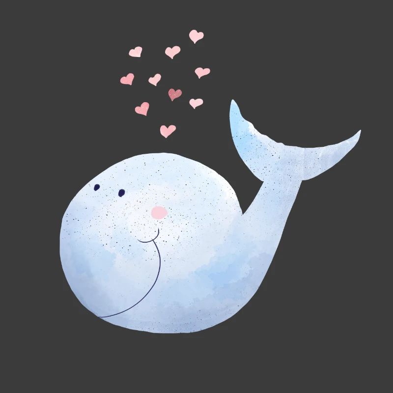 Wal versprüht Herzen I Blauwal Comic