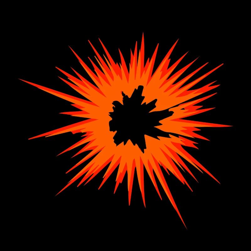 Boule de feu de célébration de la Flamme de l’Étoile Explosion