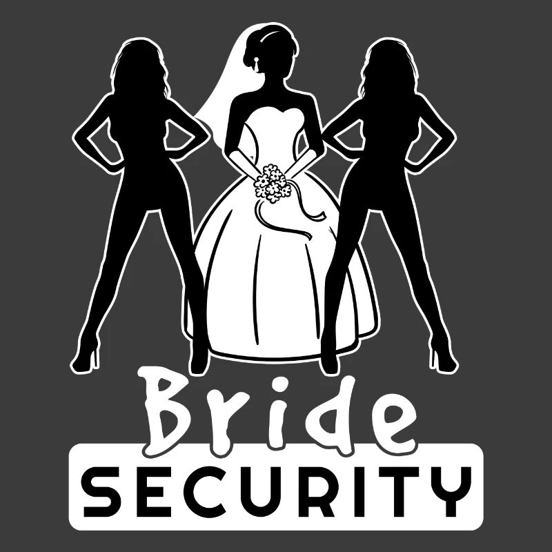 Braut Security Team Partnerlook Junggesellin Fun