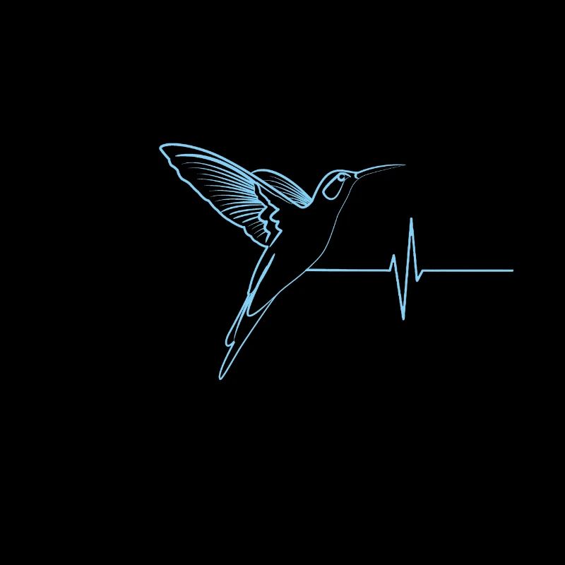 Kolibri Effekt Herzschlag Blau