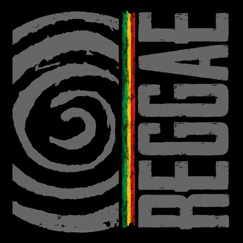 Rastafarbe mit Spirale Design