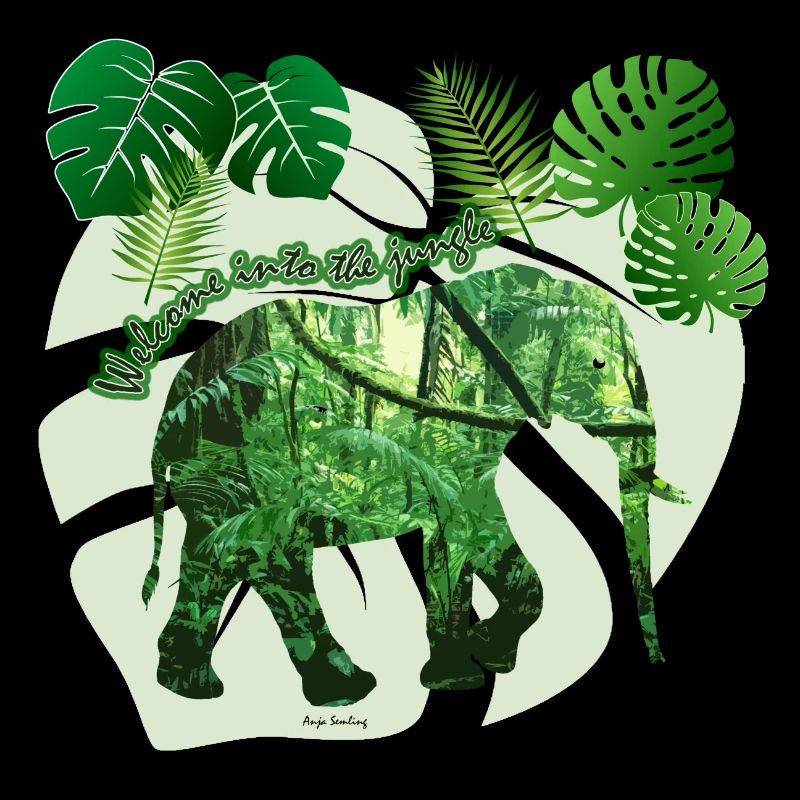 Jungle - Elephant - Loxodonta cyclotis