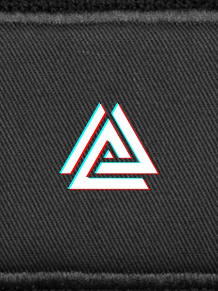 Geometric Triangle Neon 3D