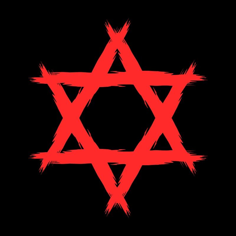 Davidstern Religion Rot