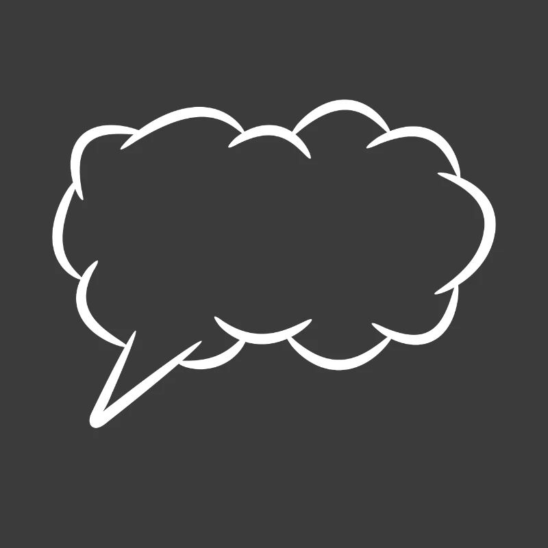 Speech bubble thought bubble