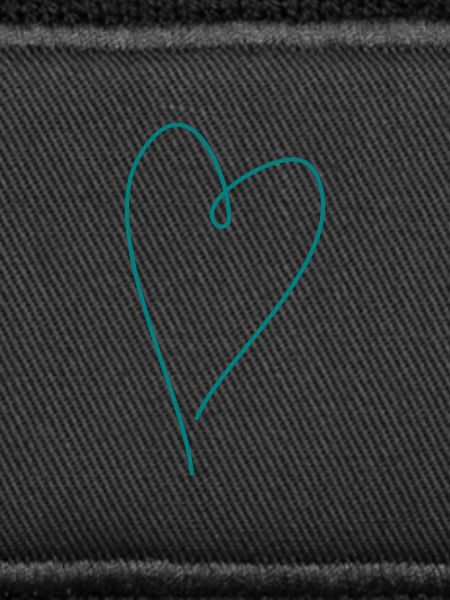 Heart teal