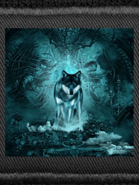 Awesome wolf at night