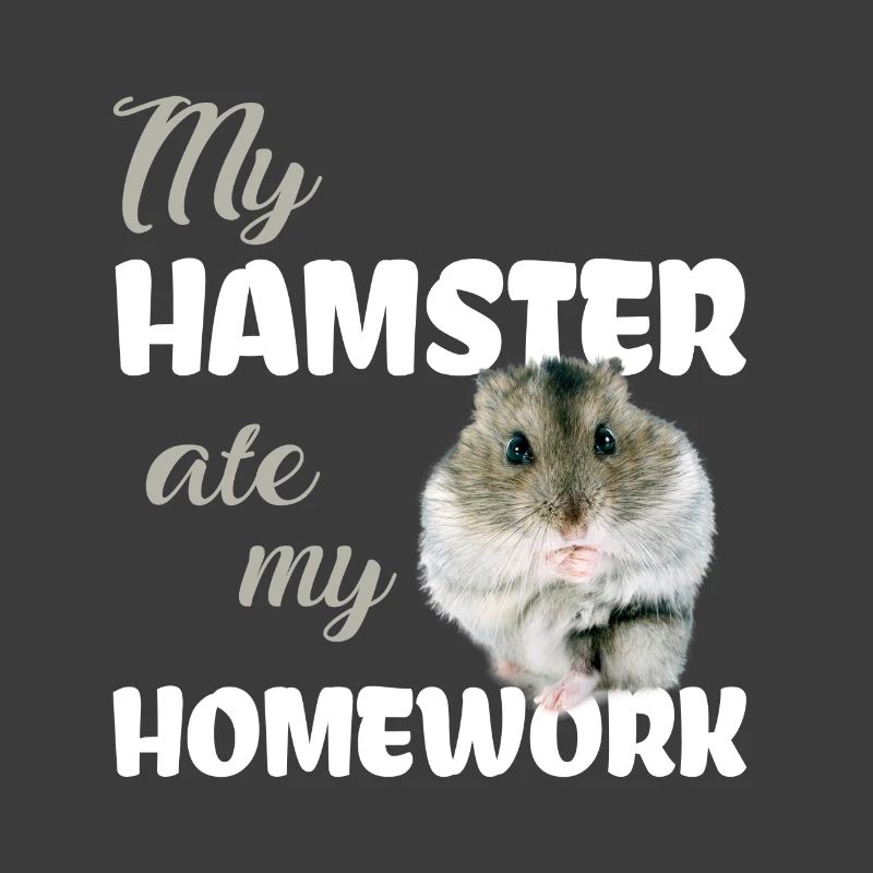 Devoirs de hamster drôle disant