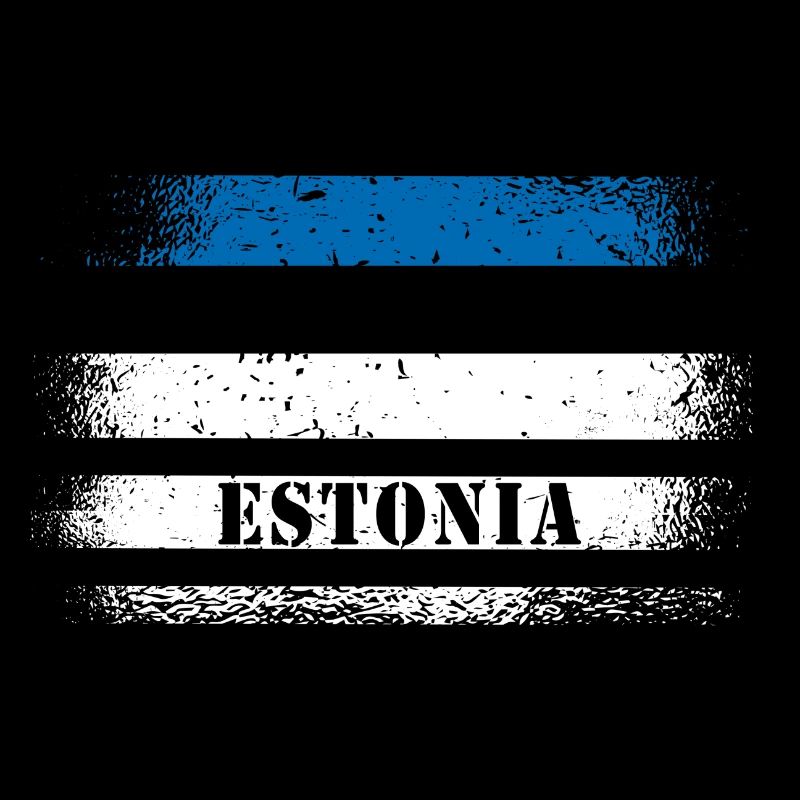Drapeau vintage Estonie