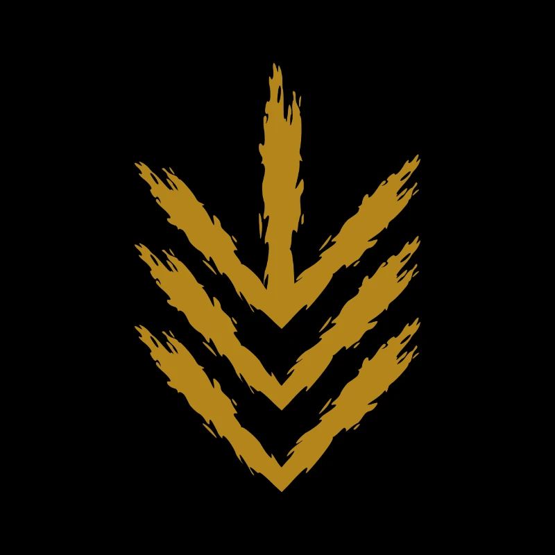 Down arrow icon gold