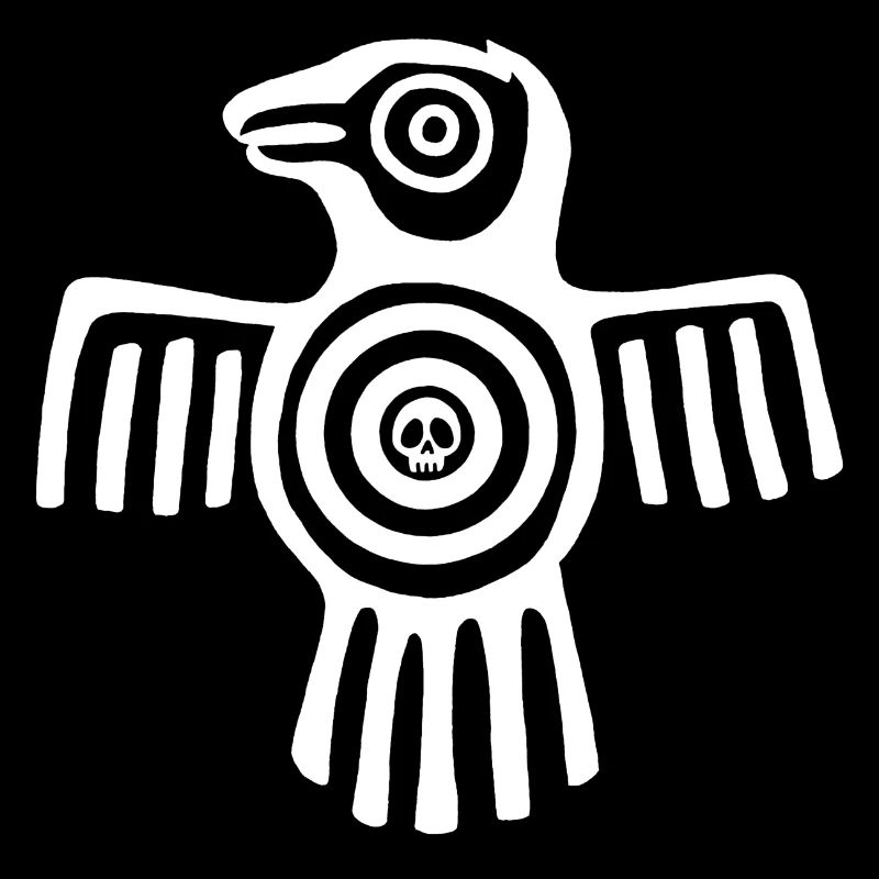 Weißer Inka-Vogel