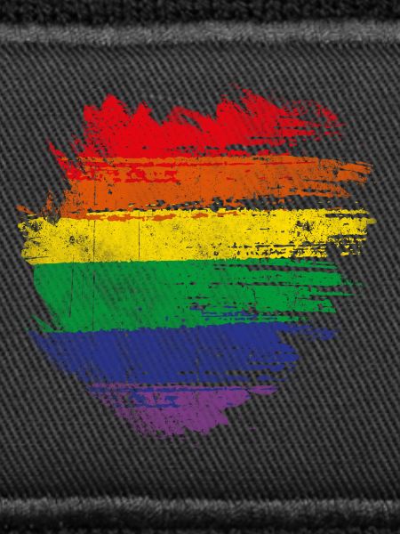 Rainbow Brush Heart