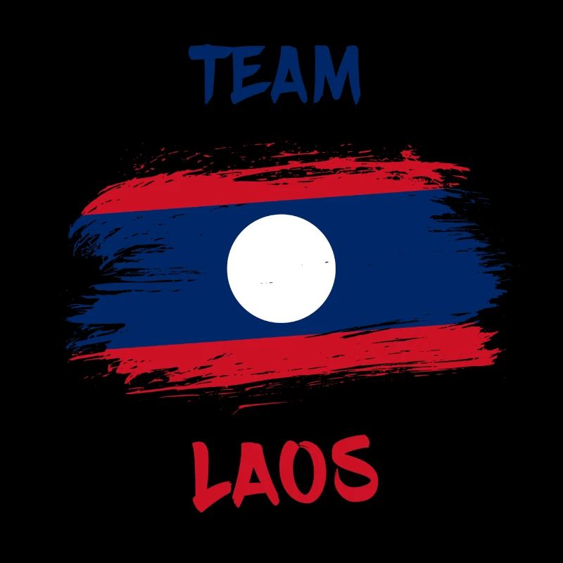Team Laos Drapeaux Design / Cadeau