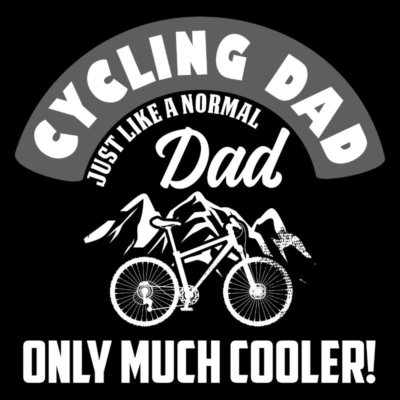 Radfahrer Papa Viel Cooler