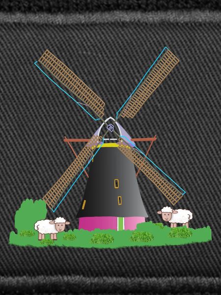 Windmill with sheep