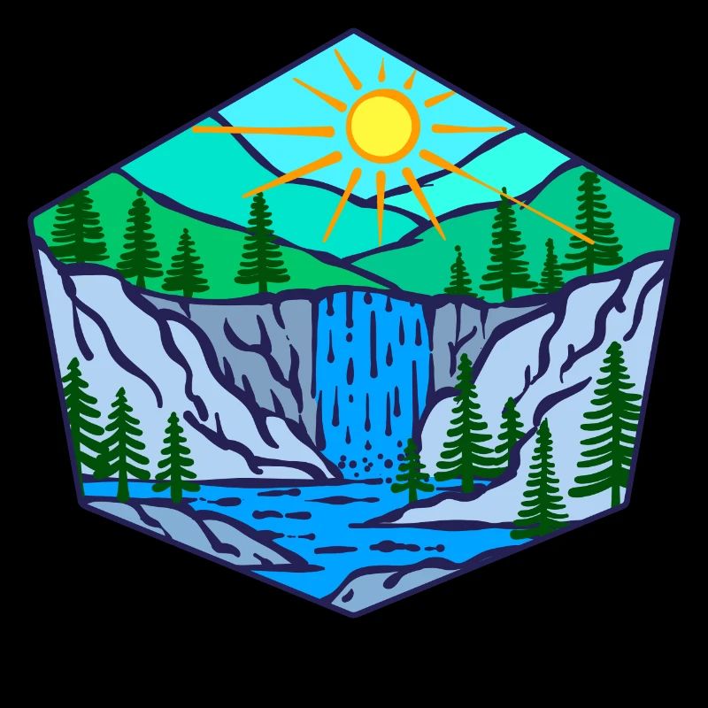 Natur Wasserfall Umwelt Bäume