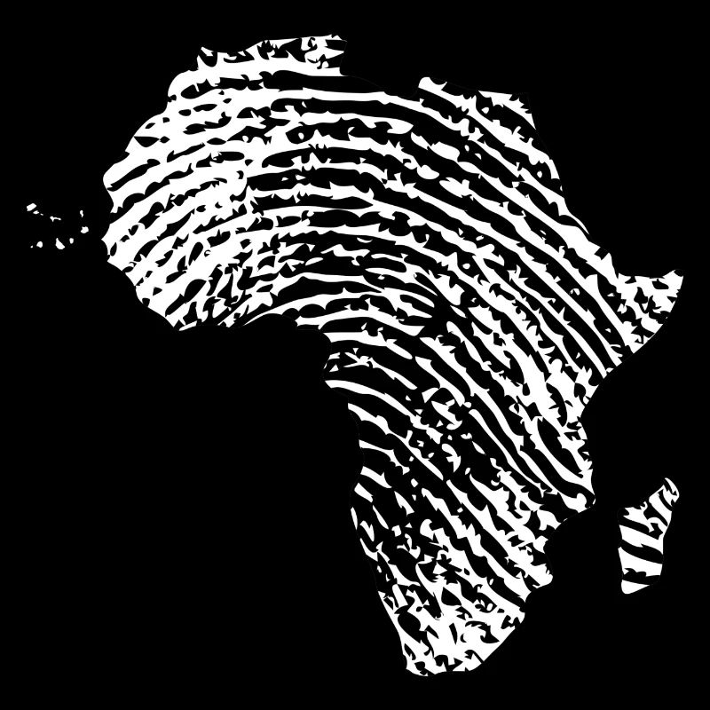 Afrique Continent Empreinte digitale ADN africain