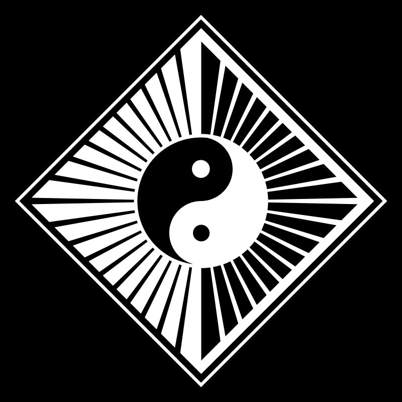 Yin Yang yang bouddhiste au style moderne