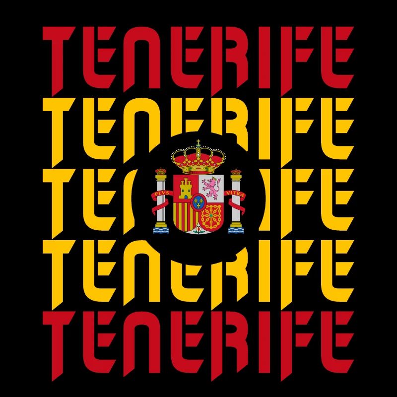 Teneriffa Spanien Flaggen Design
