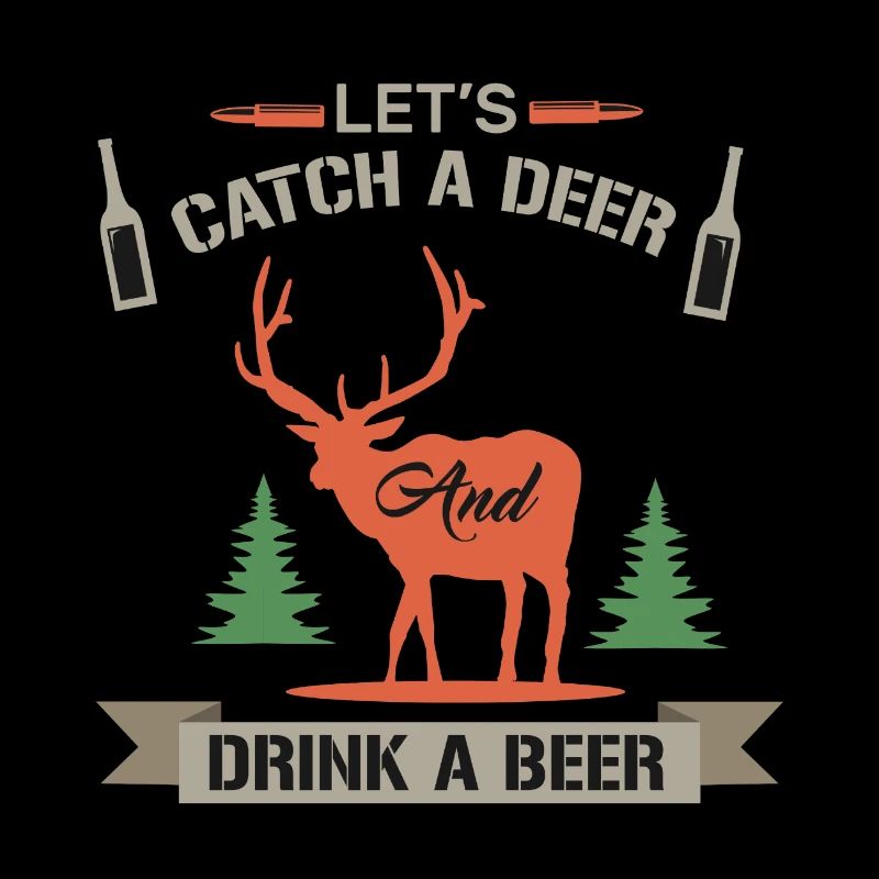 Citation de chasse amusante permet d’attraper un cerf