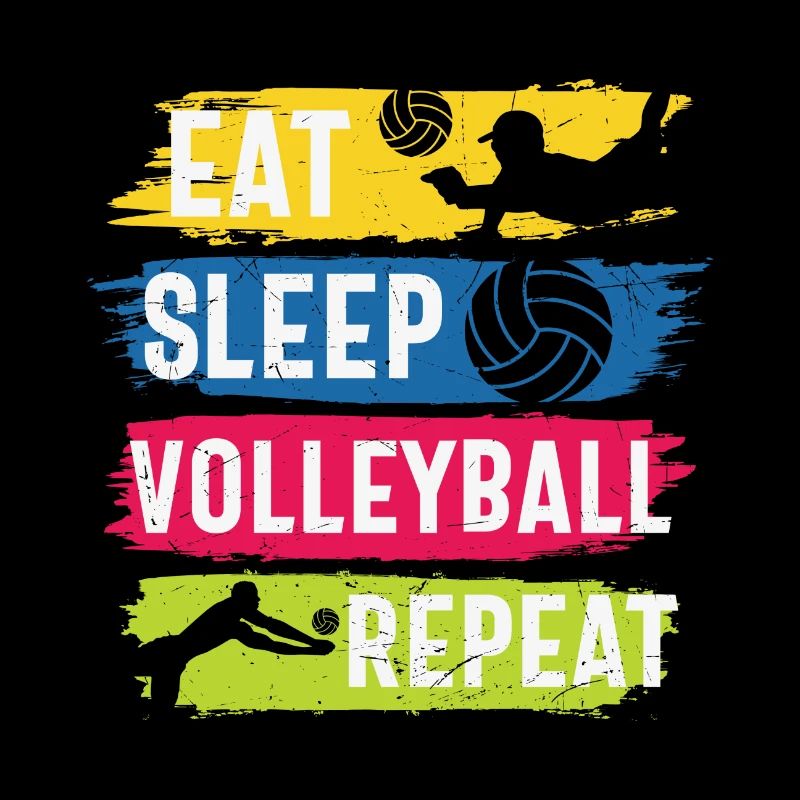 Manger dormir Volley-ball Répéter