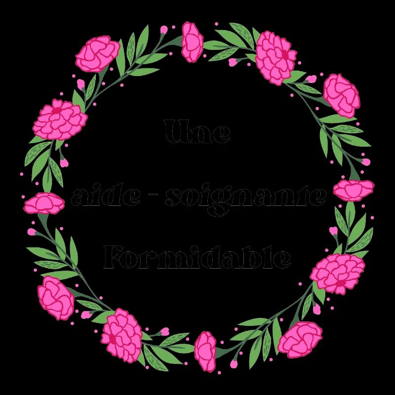 Une aide soignante formidable - couronne de fleurs