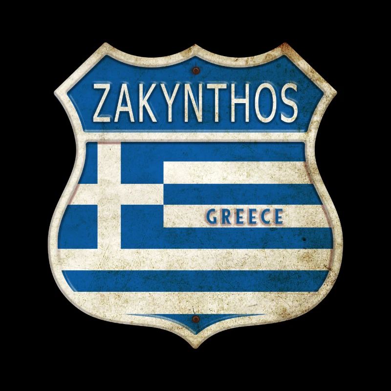 Zakynthos Grèce Armoiries Drapeaux Design