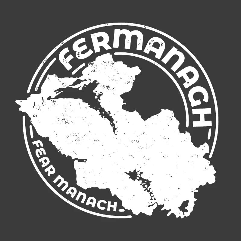 Fermanagh Ireland Map | County Outline Stamp