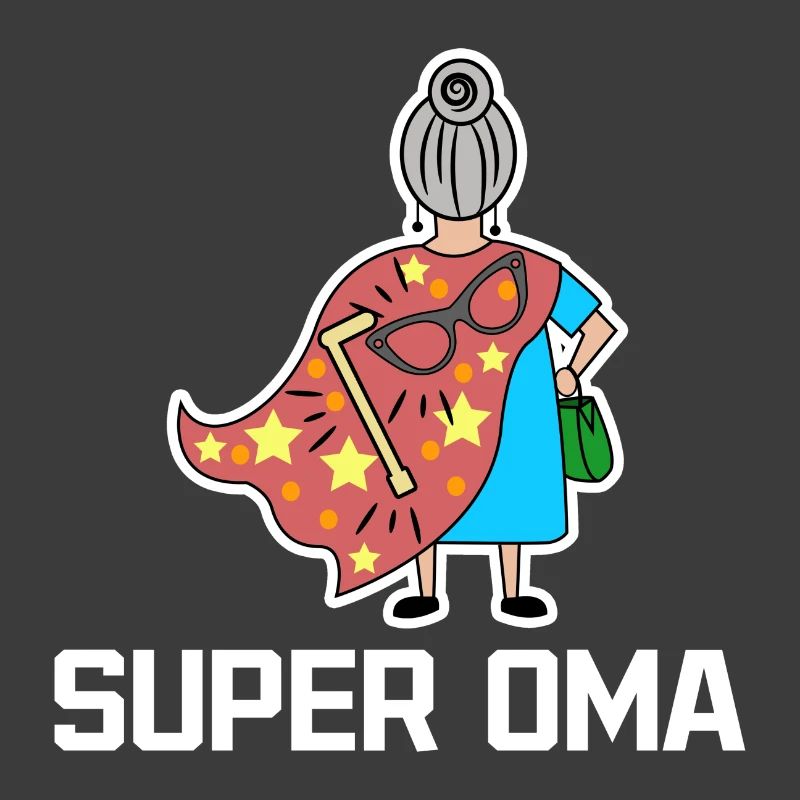 Superoma Brille Großmama Oma Statement Großmutter