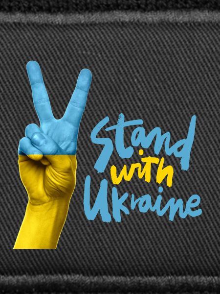 Ukraine Solidarität Handzeichen