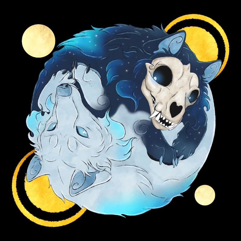 Blue Ink Spirits - Tao Wolves Shadow & Light 2