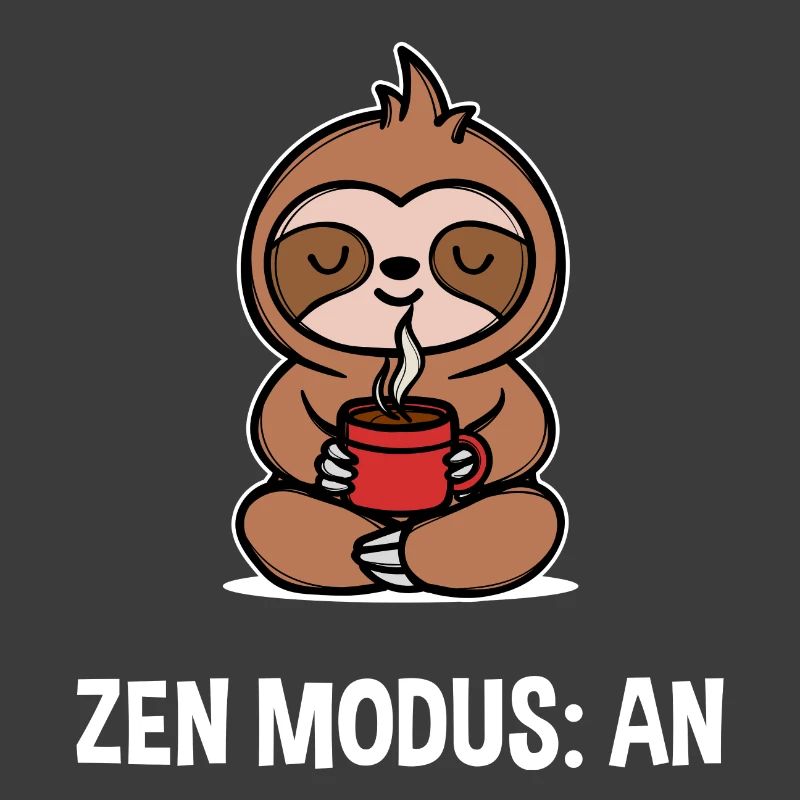 Sloth Saying Caffeine Coffee Coffee Drinker